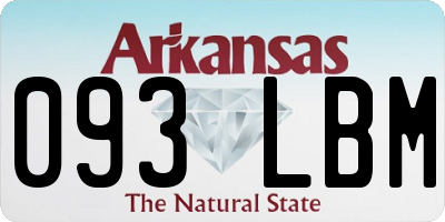 AR license plate 093LBM