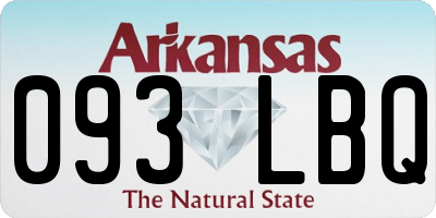 AR license plate 093LBQ