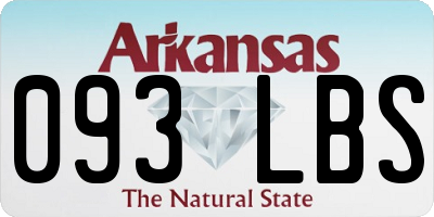 AR license plate 093LBS