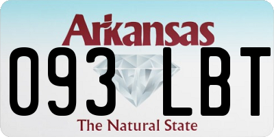 AR license plate 093LBT