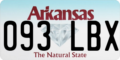 AR license plate 093LBX