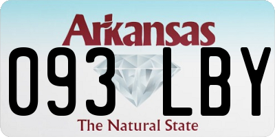 AR license plate 093LBY