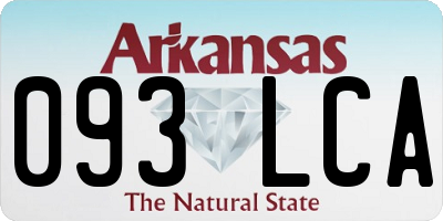 AR license plate 093LCA