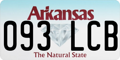 AR license plate 093LCB