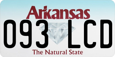 AR license plate 093LCD