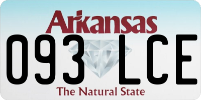 AR license plate 093LCE