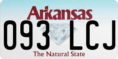 AR license plate 093LCJ