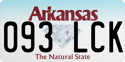 AR license plate 093LCK