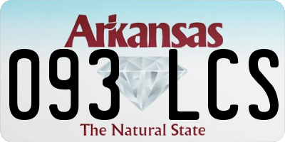 AR license plate 093LCS