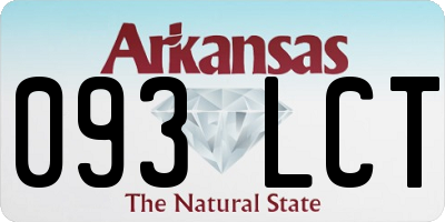 AR license plate 093LCT