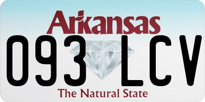 AR license plate 093LCV