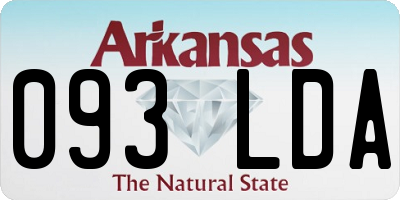 AR license plate 093LDA