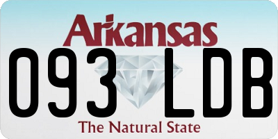 AR license plate 093LDB