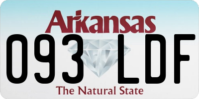 AR license plate 093LDF