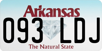 AR license plate 093LDJ