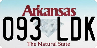 AR license plate 093LDK