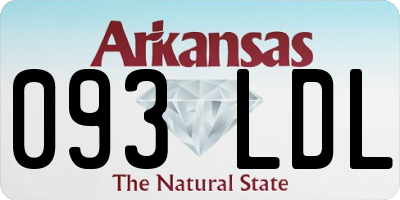AR license plate 093LDL