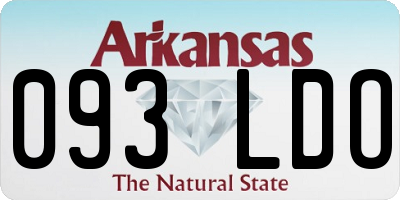 AR license plate 093LDO