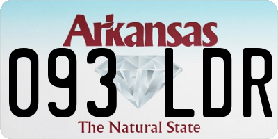 AR license plate 093LDR