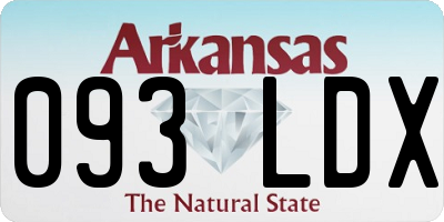 AR license plate 093LDX