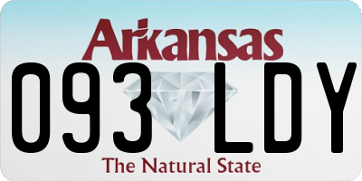 AR license plate 093LDY