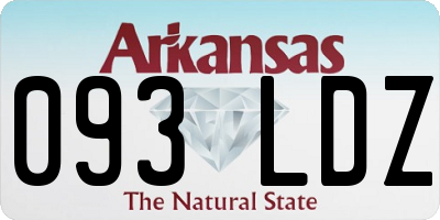 AR license plate 093LDZ