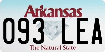 AR license plate 093LEA