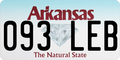 AR license plate 093LEB