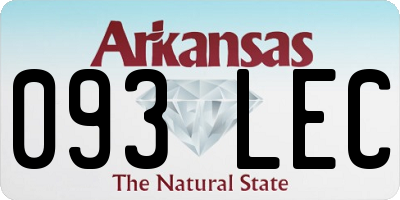 AR license plate 093LEC