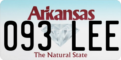 AR license plate 093LEE
