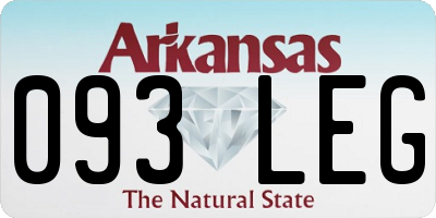 AR license plate 093LEG