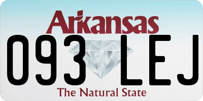 AR license plate 093LEJ