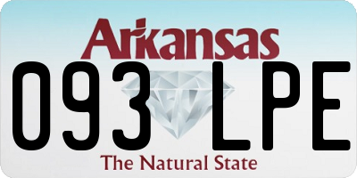 AR license plate 093LPE