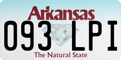 AR license plate 093LPI