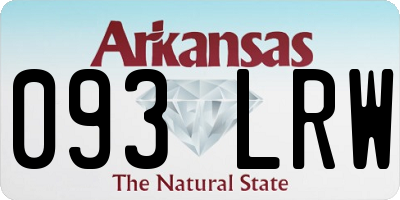 AR license plate 093LRW