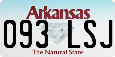 AR license plate 093LSJ