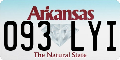 AR license plate 093LYI