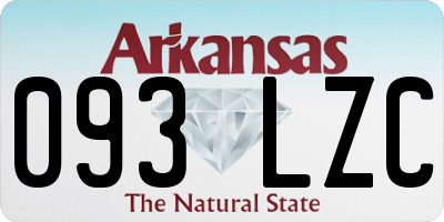 AR license plate 093LZC