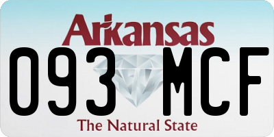 AR license plate 093MCF