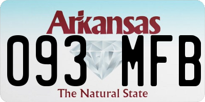 AR license plate 093MFB