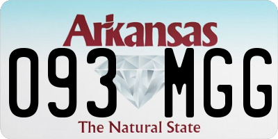 AR license plate 093MGG