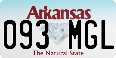 AR license plate 093MGL
