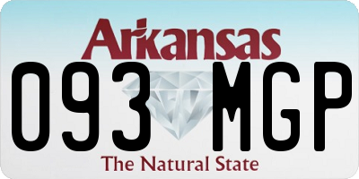 AR license plate 093MGP