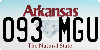 AR license plate 093MGU