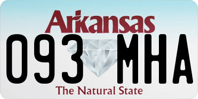 AR license plate 093MHA
