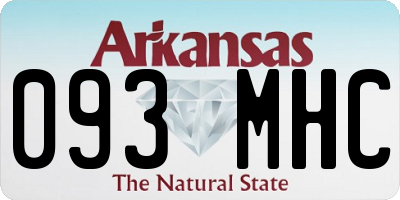 AR license plate 093MHC