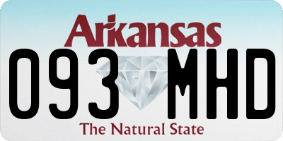AR license plate 093MHD
