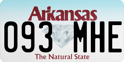 AR license plate 093MHE