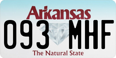 AR license plate 093MHF