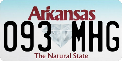 AR license plate 093MHG